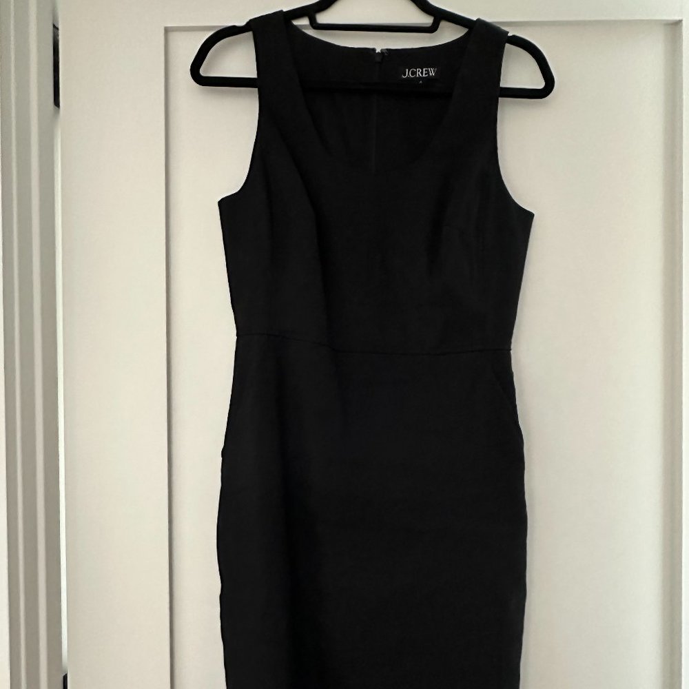 J.CREW Black Linen Dress